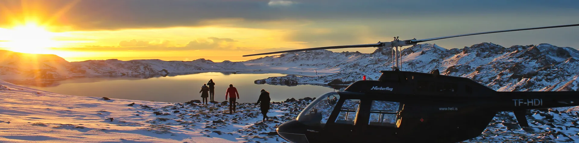 Kleifarvatn in winter, Iceland. 