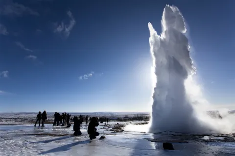 geyser, gyllene cirkeln, island