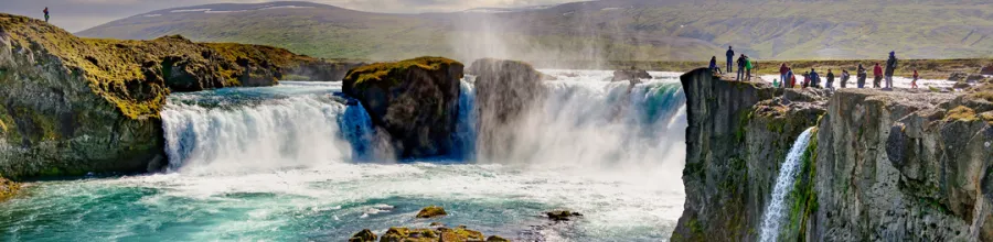 Goðafoss waterfall, photographed by Kim Henneberg.