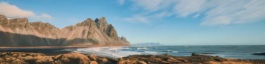 Vestrahorn at Stokksnes, photographed by Claus Visby.