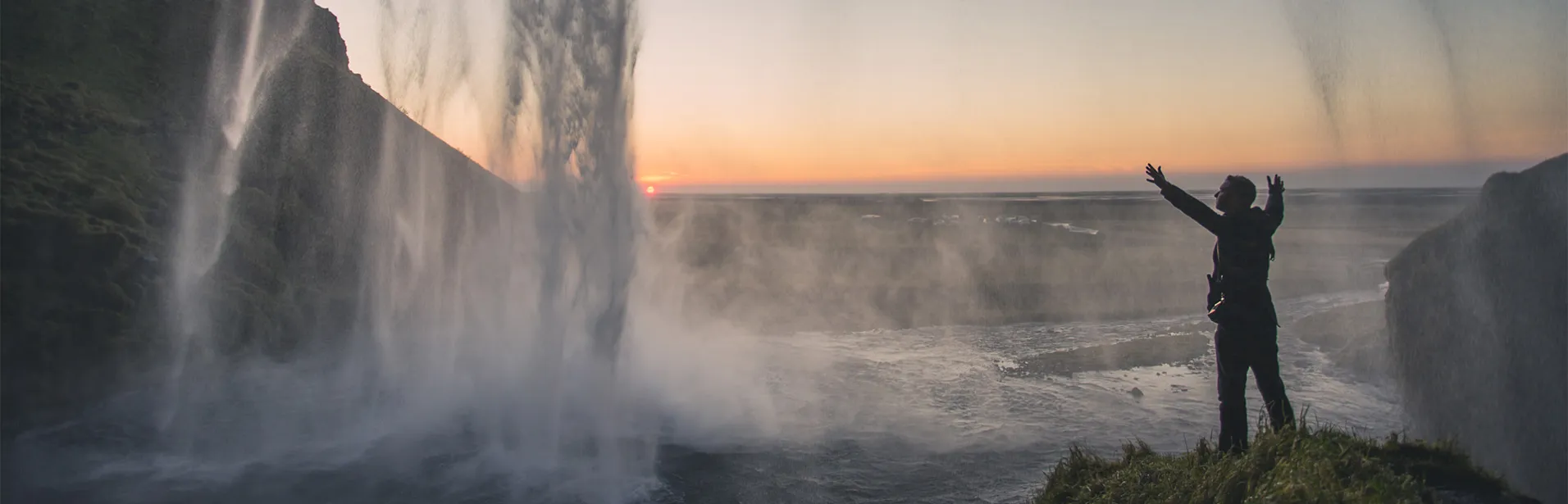 seljalandsfoss, waterfall, south coast, Iceland