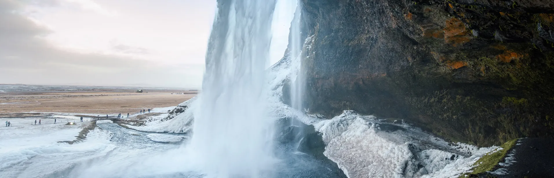 seljalandsfoss, waterfall, sydkusten, iceland