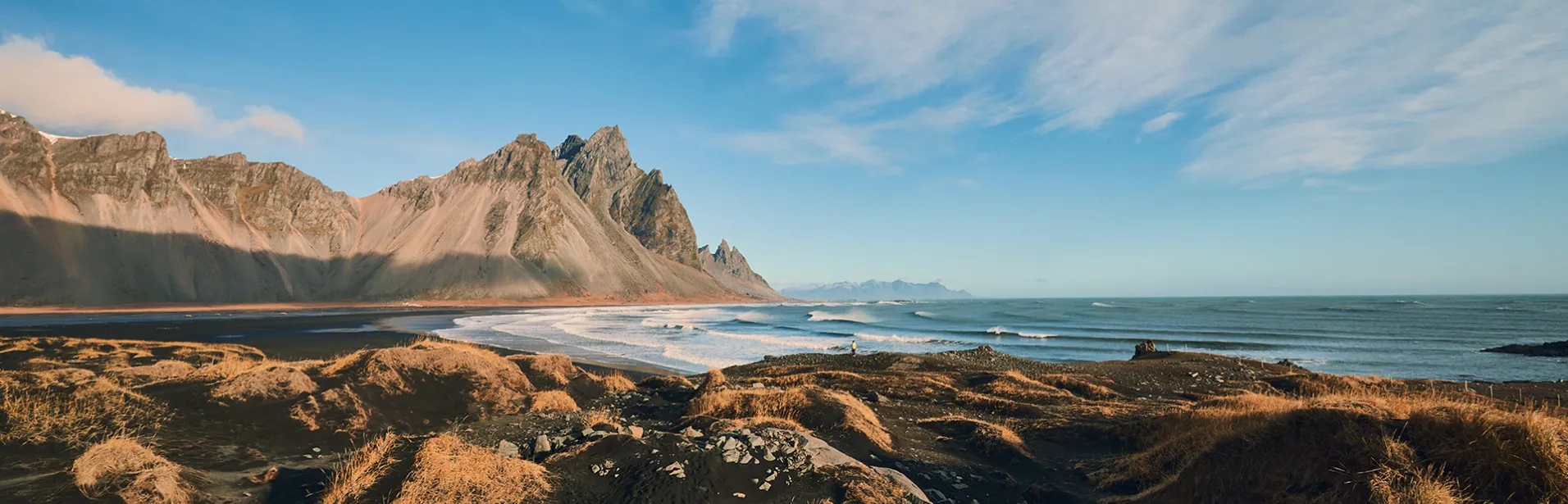 Vestrahorn at Stokksnes, photographed by Claus Visby.