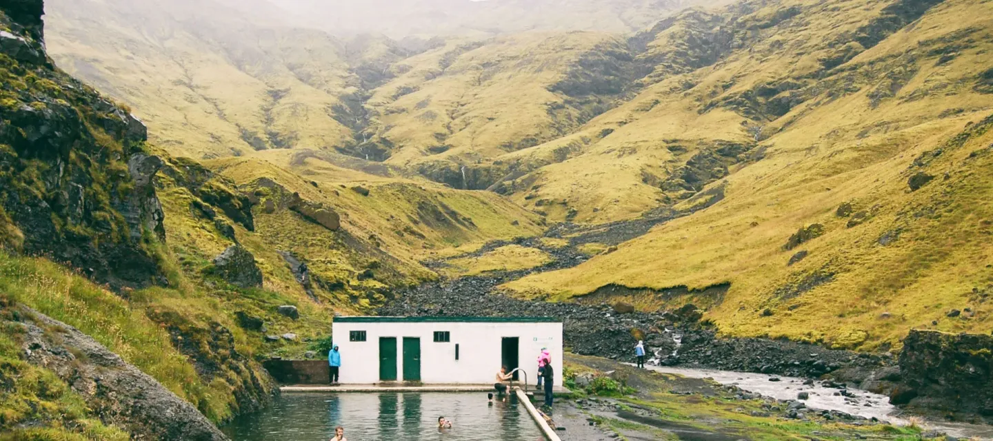 Iceland, bath, nature