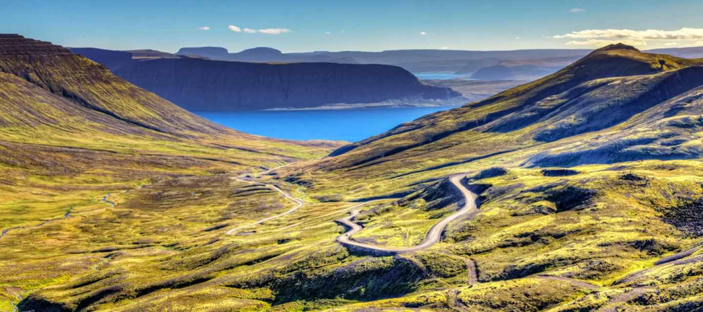 Westfjords in Iceland.